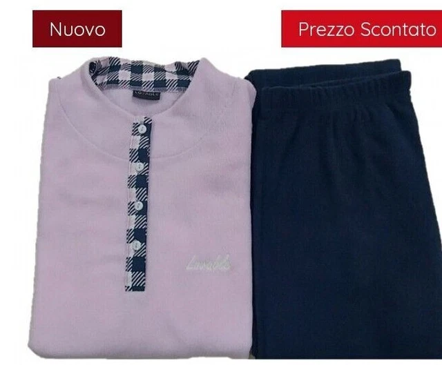 PIGIAMA DONNA HOMEWEAR in Pile marca Lovable Rosa L0CHC Saldi