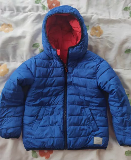 Original Superdry Two-Sided Blue & Orange Boys Winter Jacket 7-8 years Size 128