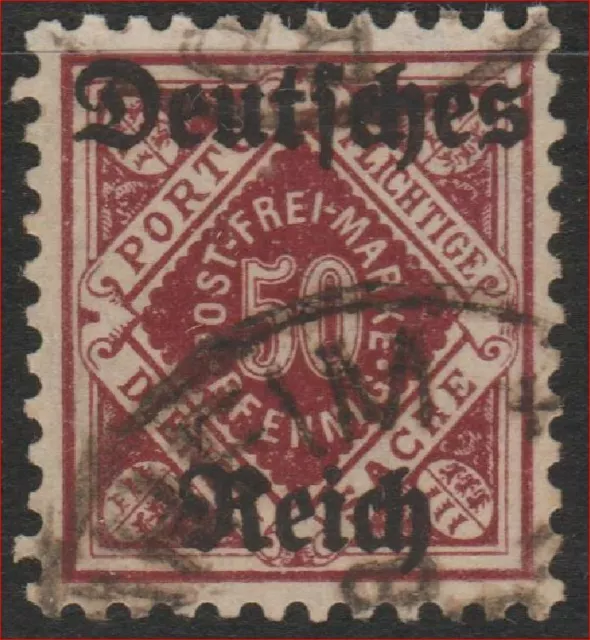 DR Dienst 1922, Mi.-Nr. 56, gestempelt, Mi 25€, kostenlos. Versand