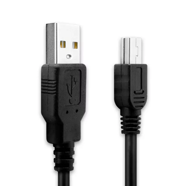 USB Kabel für Garmin Nüvi 670 GPSMAP 64sx GPSMAP 496 Ladekabel 2A schwarz