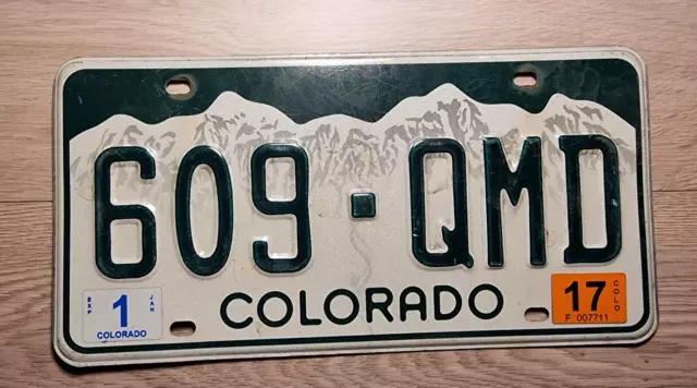 USA Kennzeichen Nummernschild License Plate Colorado