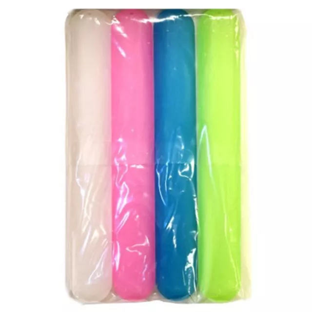 4Er Pack ZahnbüRstenhalter Etui  Camping Cover Tube Plastikbox Set Neu C8A3