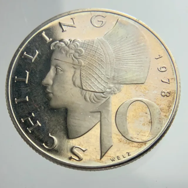 1978 Austria 10 Schilling KM#2918 Uncirculated Coin BB572