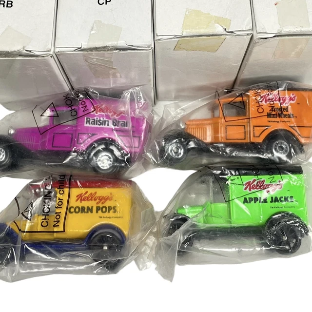 8 MATCHBOX CARS Kelloggs Mini Wheats Corn Pops Apple Jacks Raisin Bran