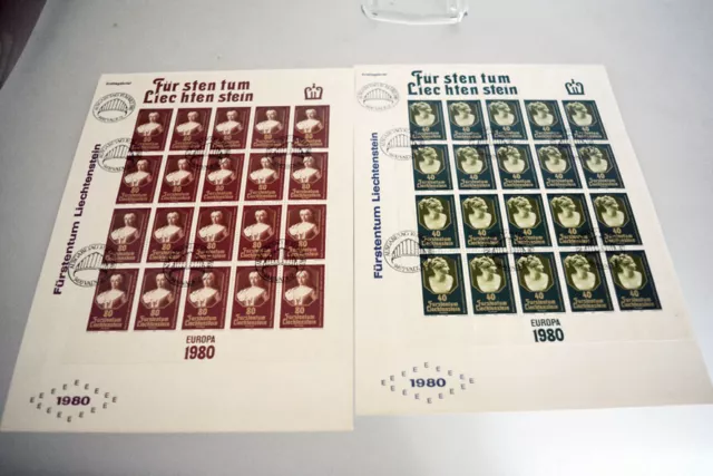 Briefmarken ,FDC,Fürstentum  Lichtenstein,Mi.Nr.741-742 von 1980