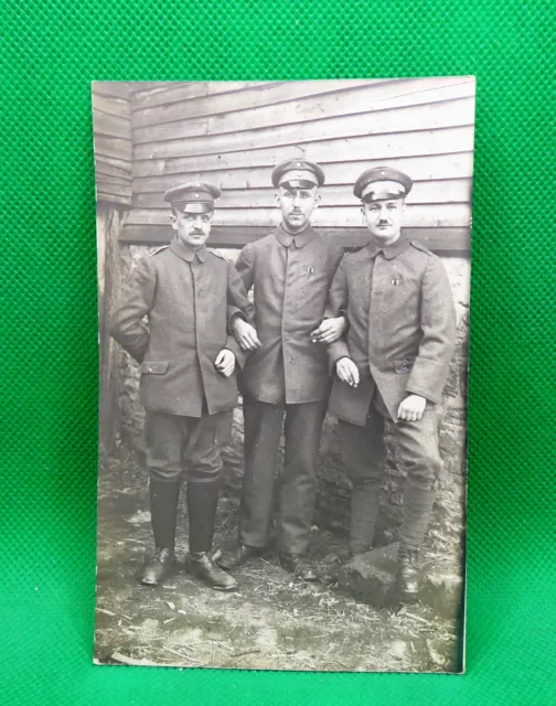 Foto AK Soldaten WK 1 Landwehr Landsturm ??? Frankreich 1918 (Nr. 1222)