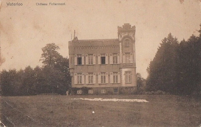 CPA AK Belgium BRABANT WALLON approx. Brussels WATERLOO Château FICHERMONT 1919