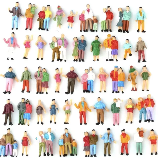 Colorful 1 87 Scale Model Passengers Figures for Railway Layouts Pack of 25