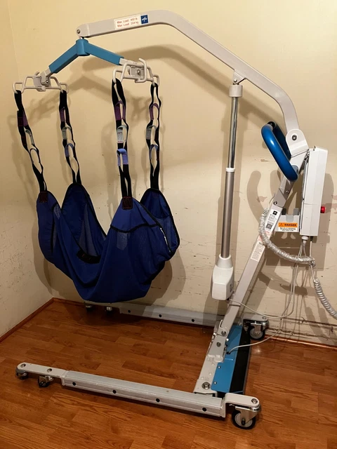 Electric Hoyer Lift with 2 Slings - Max Weight 450lbs