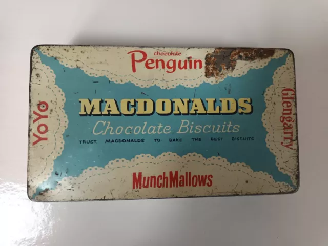 Macdonalds Chocolate Biscuits Tin