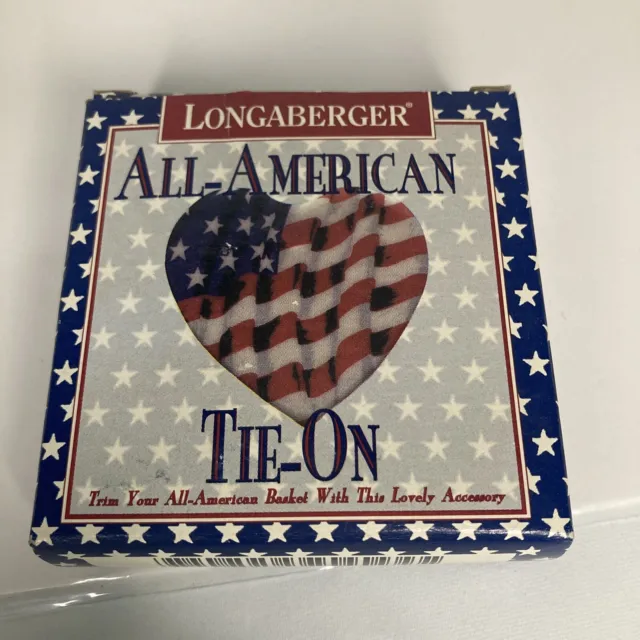Longaberger All American Tie On 1995 New in a box