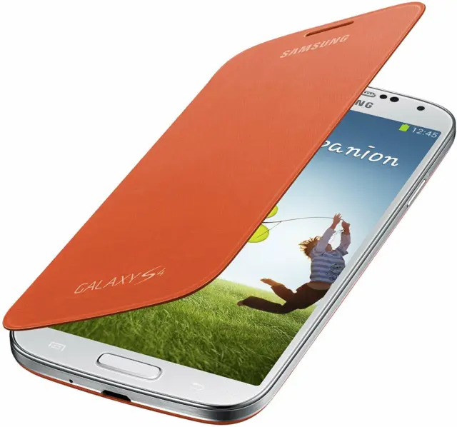Custodia Flip Cover Originale Samsung Galaxy S4 Orange
