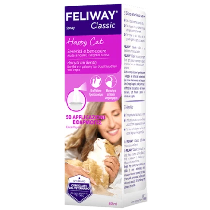 Feliway Classic Spray Calmante per Gatti con Problemi Comportamentali Cf.da 60ml