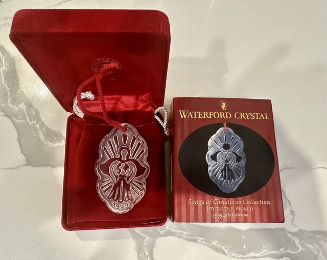 Waterford crystal Christmas ornament, 1999, Songs Of Christmas, Joy To The World