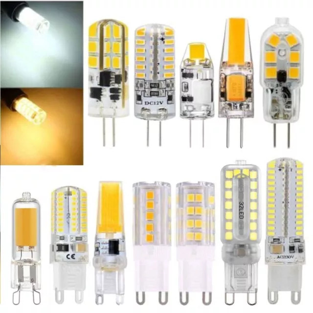 G4 G9 3W 5W 6W 7W 8W 10W LED COB Lampe Birne Sockel Leuchtmittel DC/AC 12V 220V
