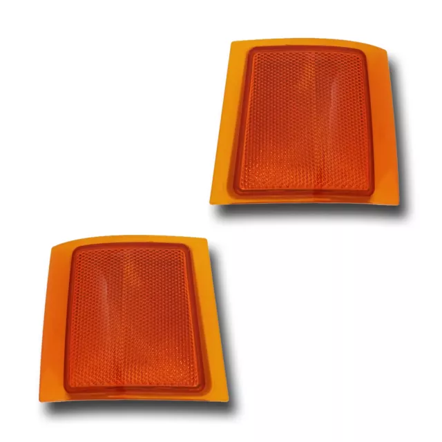 Fits 94-02 Chevrolet C K Driver + Passenger Upper Side Marker Light Lamp 1 Pair