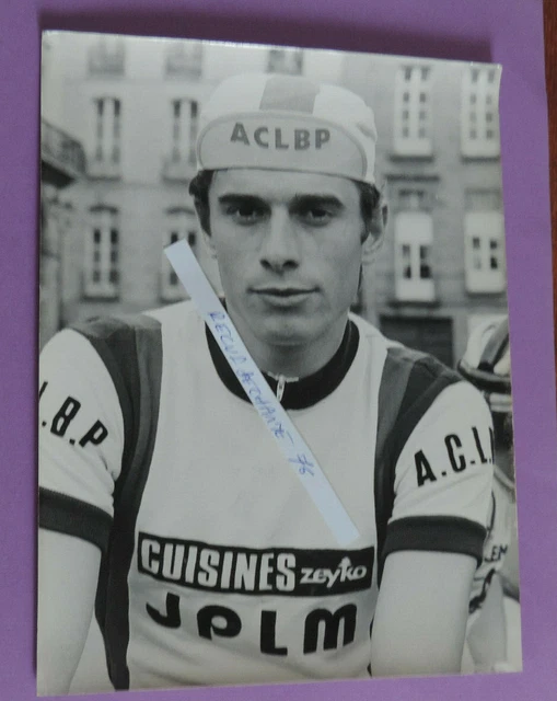 PHOTO DE PRESSE cyclisme COUREUR bruno chemin ac milizac CACHET