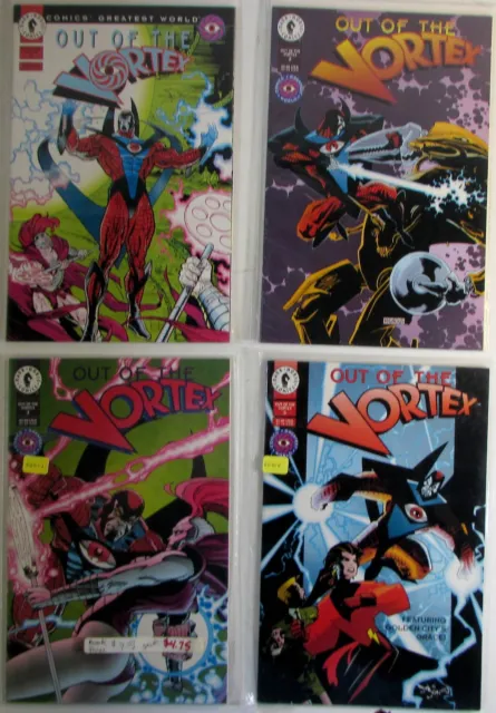 1993 Out of the Vortex Lot of 4 #1,2,3,5 Dark Horse Comic Books