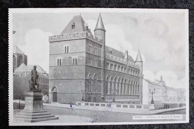 Postkarte Ansichtskarte Belgien Gand Chateau des Comtes (M)