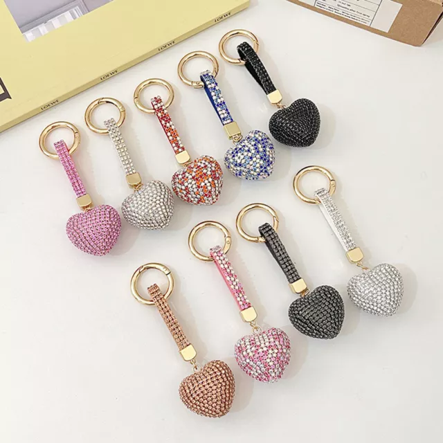 Sac Pendentif Strass Coeur Porte-Clés Voiture Suspendus Bijoux Accessoires R