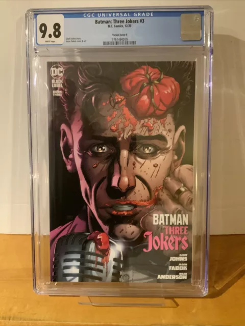 Batman: Three Jokers #3 Variant E DC Black Label 2020 CGC 9.8 Tomato Cover
