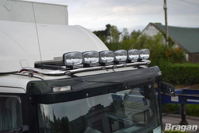4x Phares LED Pour Camion - 12-24V - Double Couleur (Blanc/Jaune) - IP68 - Pour Mercedes Actros, DAF XF, Etc.