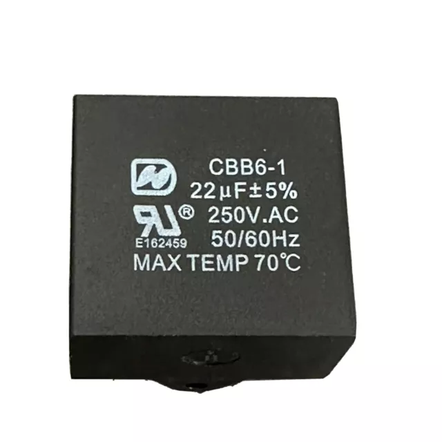 CBB6-1 Air Conditioning Fan Blower Motor Capacitor 22uF 250VAC 50/60HZ, NEW!