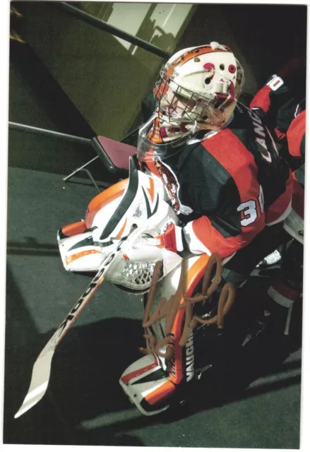 Marek Langhamer Autographed 4x6 Color Photo Medicine Hat Tigers Goalie #30 A