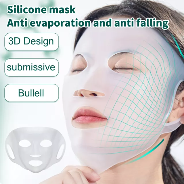 Anti Wrinkle Silicone Reusable Face Firming Lift Moisturizing Sheet Mask Cover