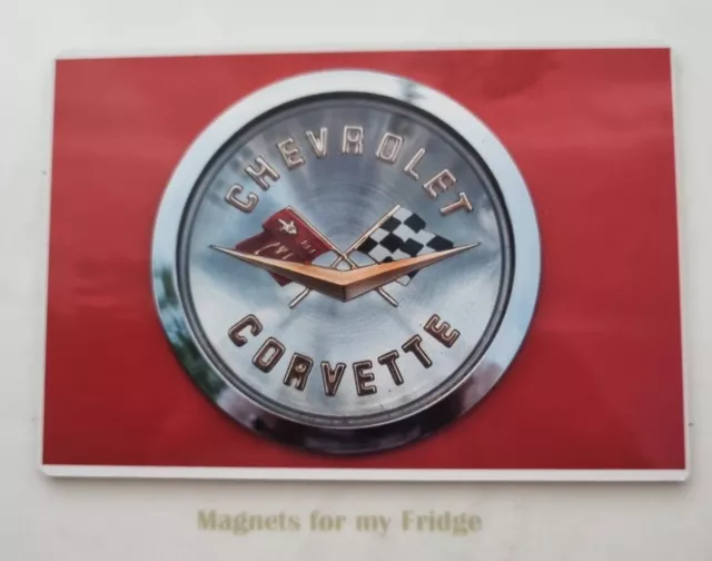 Chevrolet Corvette Car Badge Logo Fridge Magnet - M442 Pdf