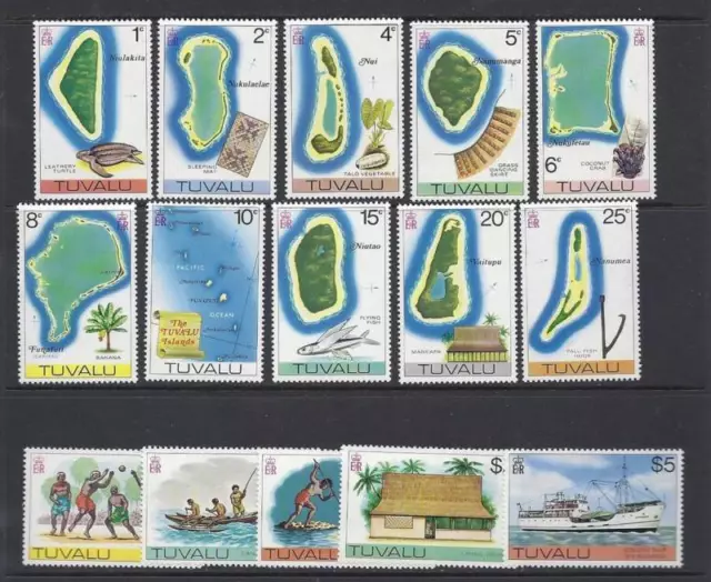 Tuvalu 1976 Zweiten Dauermarken Komplett VF MNH