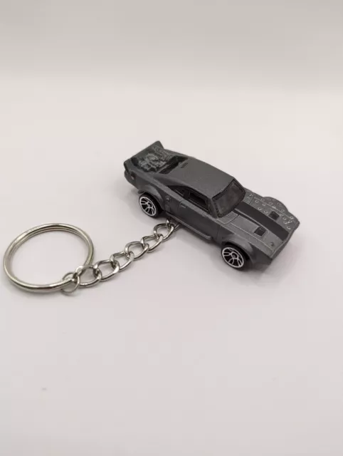 hot wheels ice charger Keychain Keyring Brand New Silver