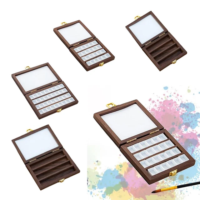 Boîte De Peinture Aquarelle Vide YEHEI 45 Godets - Palette Voyage En Fer Avec Couvercle