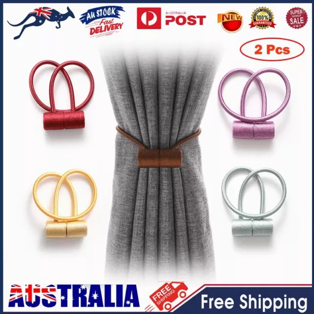 2PCS Strong Magnetic Curtain Tiebacks Tie Backs Ball Holder Hooks Home Clothing