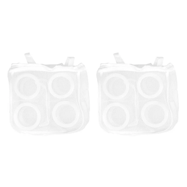2 x sneaker secche Haengend tessuto sacchetti per lava scarpe lavaggio MachC3Q9