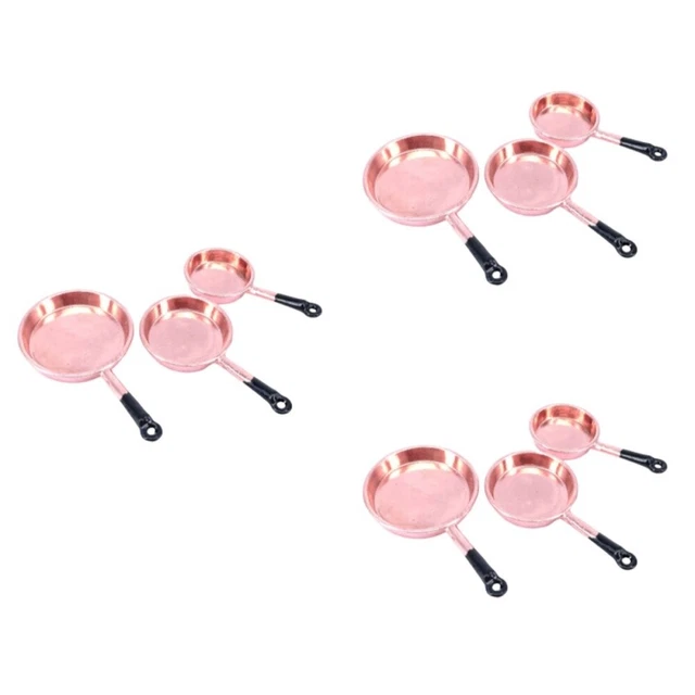 3 Set/3 Pan Model Toy Metal Cooking Utensils Children's Toys Pocket