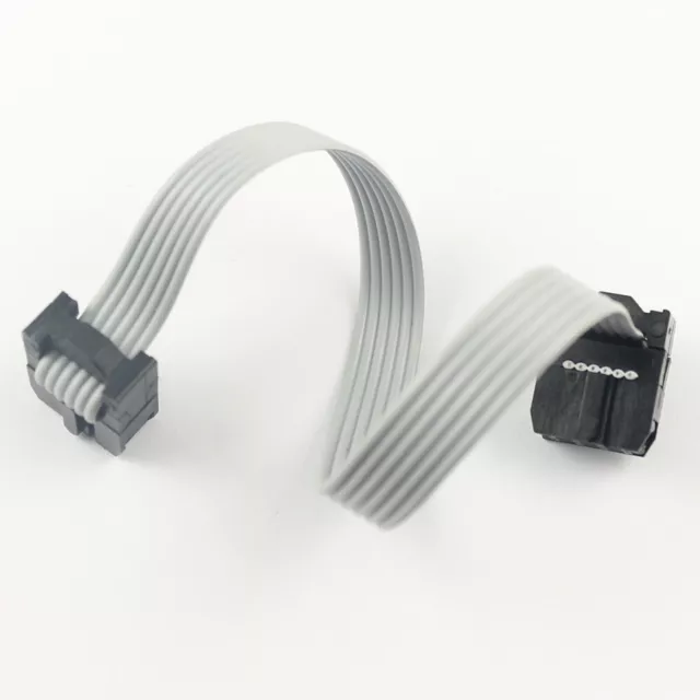 1Pcs 2.54mm Pitch 2x3 Pin 6 Pin 6 Wire Extension IDC Flat Ribbon Cable L= 15CM