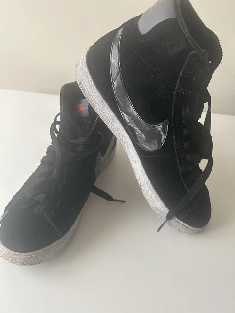 Blazer hi suede discount vintage black white