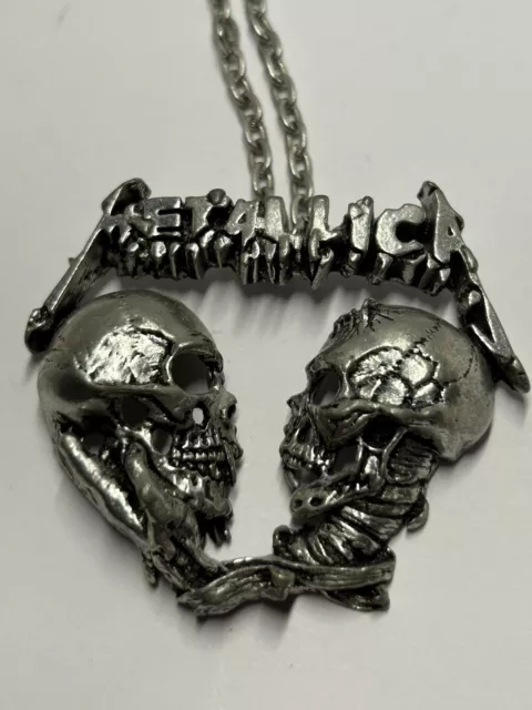 Metallica Sad But True 1993 Pushead Pendant Alchemy Poker Brockum New Vgc