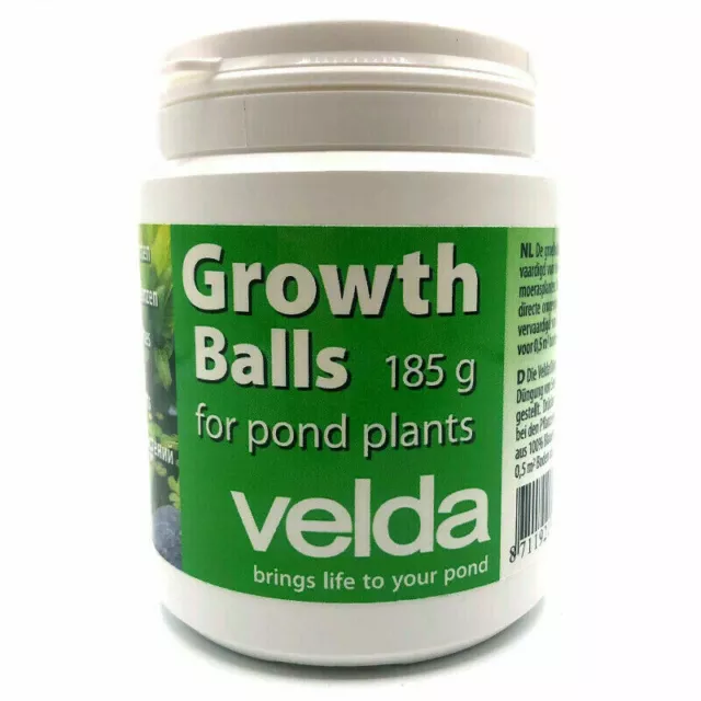 Bolas de crecimiento Velda para plantas de estanque fertilizante planta pantano jardín lirio de agua 185 g