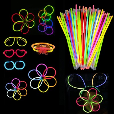 Conn Splendore Braccialetti Bastoncini Luminosi Occhiali Connettori Neon Colore Feste 