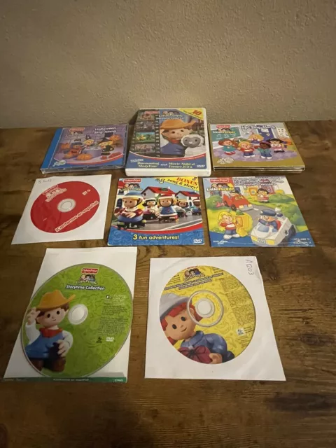 Fisher Price Little People CD and DVD Lot (8 Total)
