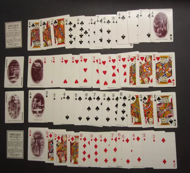 1940 Trader Vics Tiki Mask Playing Cards 2Decks Box RARE HTF Jokers &Aces illust