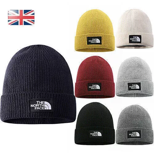 for The North Face Women's Men's Unisex Knitted Beanie Hat Warm Winter Ski Cap
