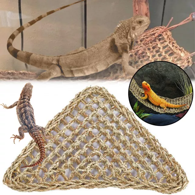 Reptile Hammock Basking Platform Hanging Swing Bearded Lounger Lizard Dragon