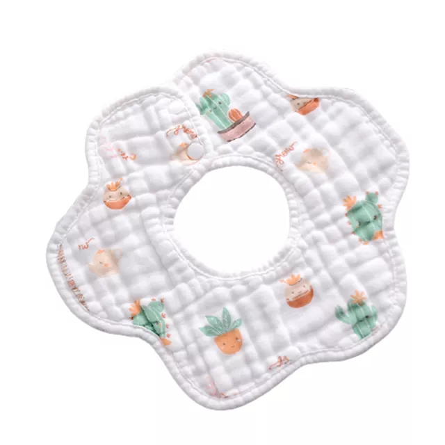 Bib Fashionable 360 Degree Rotatable Baby Drool Towels Anti-stain