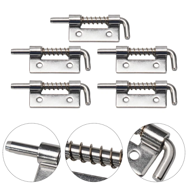 MroMax 2 Chiusure A Levetta Caricate A Molla In Acciaio Inox 71 Mm – Per Armadietti, Valigie E Cassette Degli Attrezzi