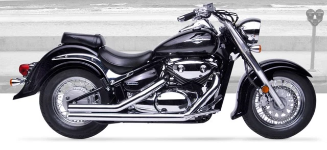 Hard Krome 2.5" Stripper Straights Exhaust - Suzuki Boulevard C50 / M50 (05-11)