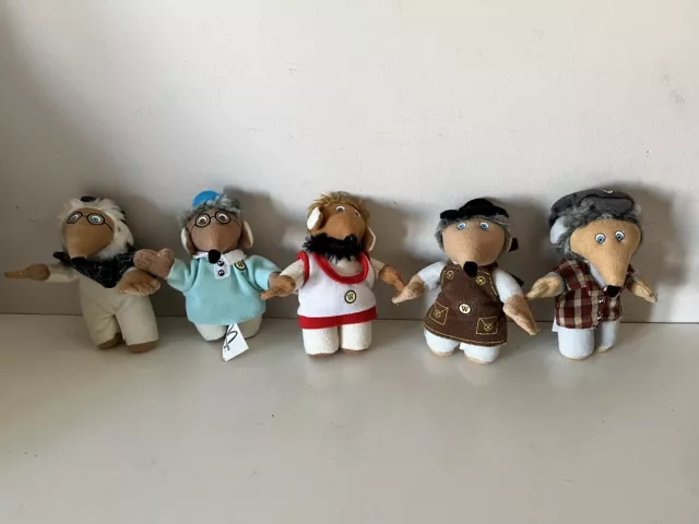 mcdonalds wombles X5 bundle small soft toys