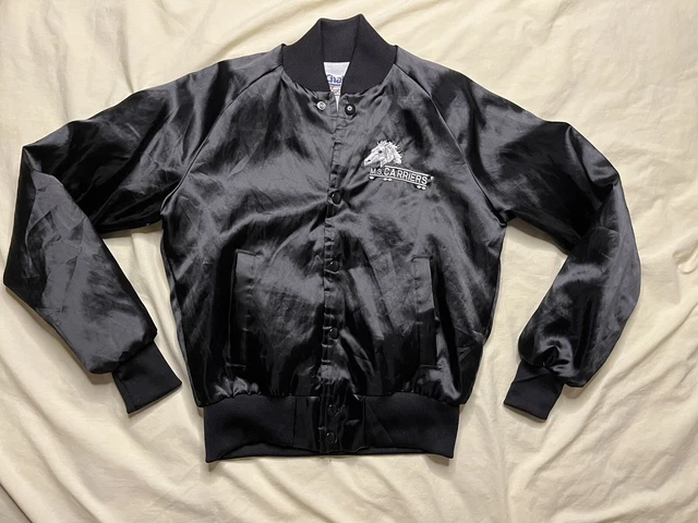 Vintage Chalk Line Youth Satin Jacket MS Carriers Black 14/16